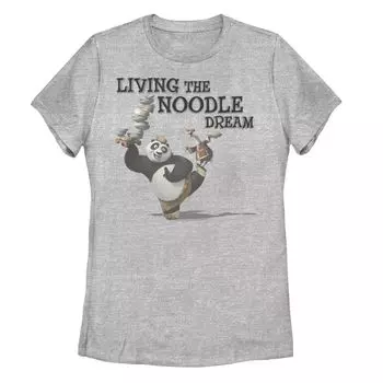 Футболка с рисунком Kung Fu Panda Po and Mr. Ping Living The Noodle Dream для юниоров Licensed Character