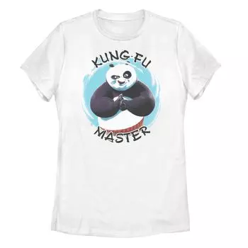 Футболка с рисунком Kung Fu Panda Po Kung Fu Master для юниоров и мазков краски Licensed Character
