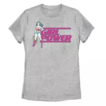 Футболка с рисунком лассо для юниоров DC Comics Wonder Woman "Girl Power" Licensed Character