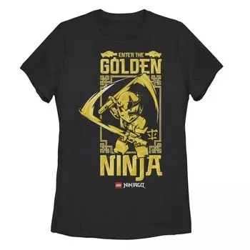 Футболка с рисунком Lego для юниоров: Ninjago «Enter The Golden Ninja» Licensed Character