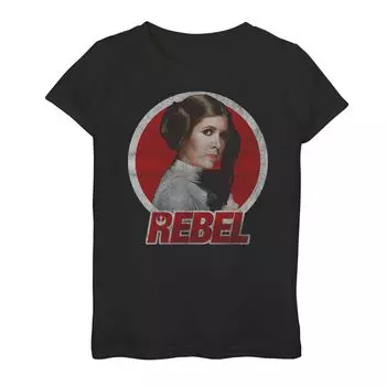 Футболка с рисунком Leia Rebel Circle для девочек 7–16 лет Licensed Character