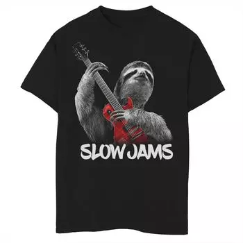 Футболка с рисунком ленивца Slow Jams для мальчиков 8–20 лет Unbranded