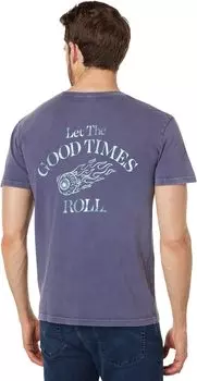 Футболка с рисунком Let The Good Times Roll Lucky Brand, цвет Crown Blue