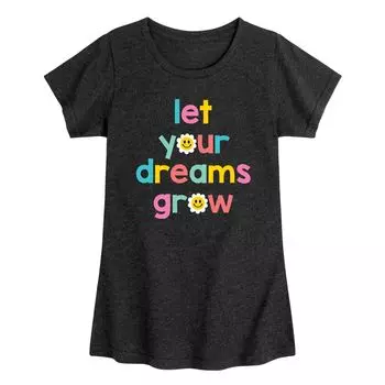 Футболка с рисунком «Let Your Dreams Grow» для девочек 7–16 лет Licensed Character