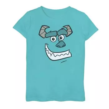 Футболка с рисунком лица Салли для девочек 7–16 лет Disney/Pixar Monsters Inc. Licensed Character