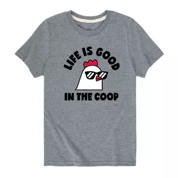 Футболка с рисунком «Life Is Good in The Coop» для мальчиков 8–20 лет Licensed Character