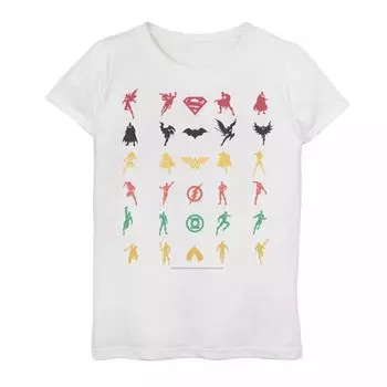 Футболка с рисунком «Лига справедливости» для девочек 7–16 лет DC Comics