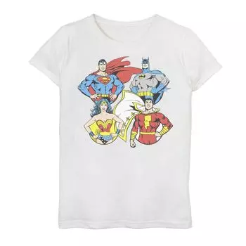 Футболка с рисунком «Лига справедливости» для девочек 7–16 лет DC Comics