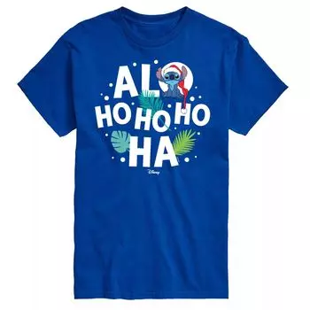 Футболка с рисунком Lilo & Stitch Big & Tall Alo Ho Ho Ho Ha Disney