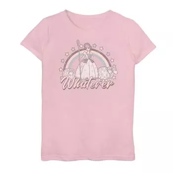 Футболка с рисунком Little Bo Peep для девочек 7–16 лет Disney/Pixar «История игрушек» Licensed Character, розовый