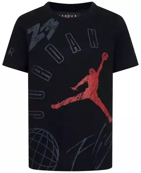 Футболка с рисунком Little Boys Elements Jordan, черный