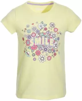 Футболка с рисунком Little Girls Smile, созданная для Macy's Epic Threads, желтый