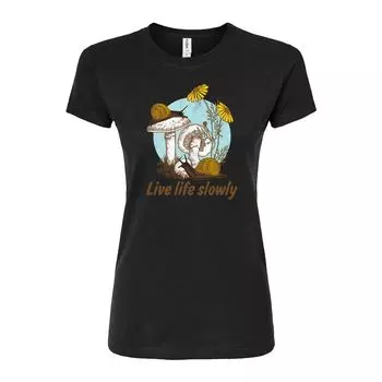 Футболка с рисунком Live Life медленного кроя для юниоров Licensed Character, черный