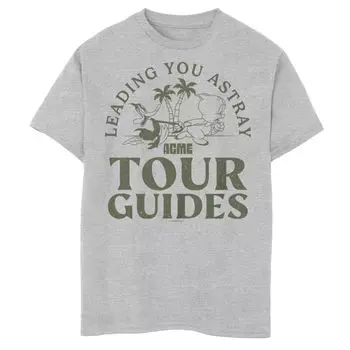 Футболка с рисунком Looney Tunes Acme Tour Guides для мальчиков 8–20 лет Licensed Character