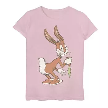 Футболка с рисунком «Looney Tunes Bugs Bunny Gotta Go» для девочек 7–16 лет в стиле ретро с портретом Licensed Character