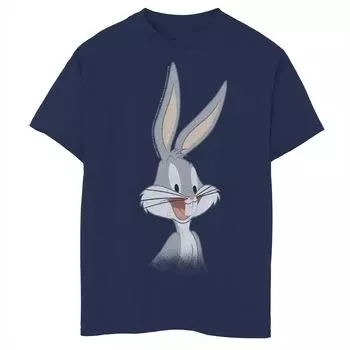 Футболка с рисунком Looney Tunes Bugs Bunny Head для мальчиков 8–20 лет с изображением лица жука Licensed Character