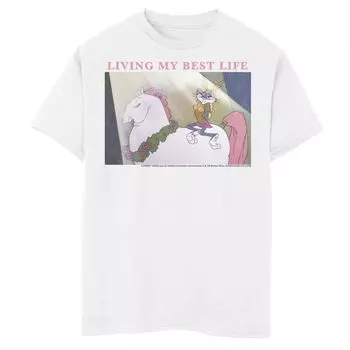 Футболка с рисунком «Looney Tunes Bugs Bunny Living My Best Life» для мальчиков 8–20 лет Licensed Character