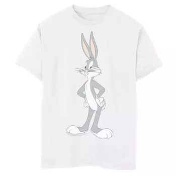 Футболка с рисунком Looney Tunes Bugs Bunny Stance для мальчиков 8–20 лет Licensed Character
