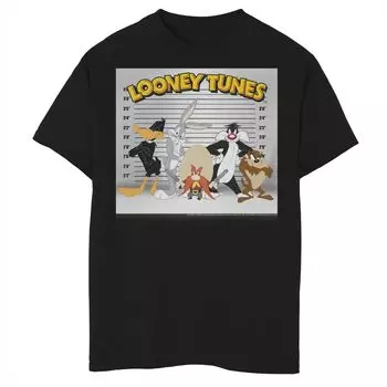 Футболка с рисунком Looney Tunes для мальчиков 8–20 лет, групповая съемка Licensed Character