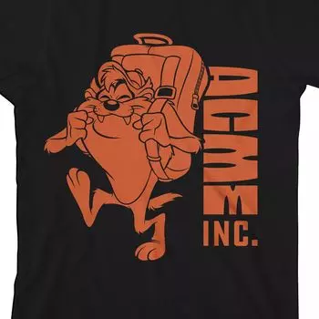 Футболка с рисунком Looney Tunes Taz Acme Inc. для мальчиков 8–20 лет Licensed Character
