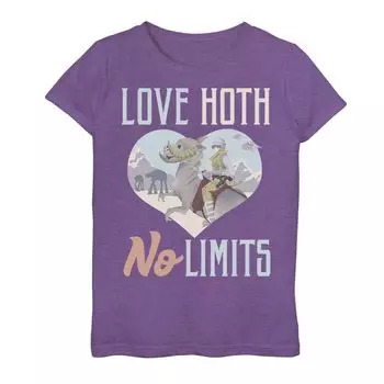 Футболка с рисунком «Love Hoth No Limits» для девочек 7–16 лет «Звездные войны» Star Wars