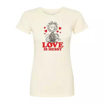 Футболка с рисунком «Love Is Messy» для детей Peanuts Pigpen ко Дню святого Валентина Licensed Character