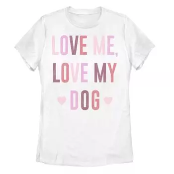 Футболка с рисунком Love My Dog для юниоров