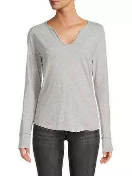 Футболка с рисунком love yourself ZADIG & VOLTAIRE Grey