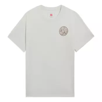 Футболка с рисунком «люблю природу» Li-Ning, бежевый