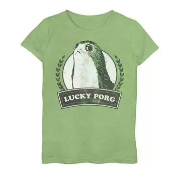 Футболка с рисунком «Lucky Porg» для девочек 7–16 лет «Звездные войны» Licensed Character