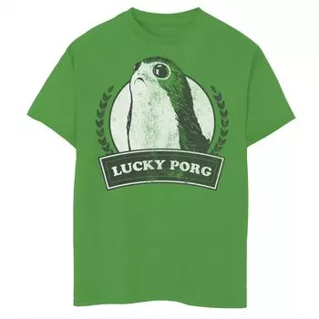 Футболка с рисунком Lucky Porg для мальчиков 8–20 лет «Звездные войны» Star Wars