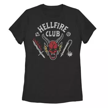 Футболка с рисунком «Майс и Кинжал» для юниоров «Stranger Things Hellfire Club» Licensed Character