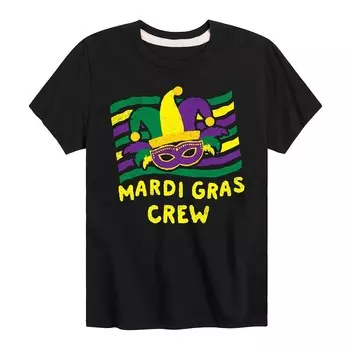 Футболка с рисунком Mardi Gras Crew для мальчиков 8–20 лет Licensed Character, черный
