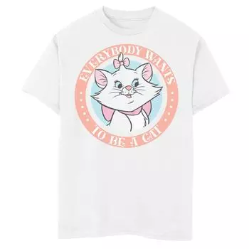 Футболка с рисунком «Мари» для мальчиков 8–20 лет Disney's Aristocats «Все хотят быть котами» Disney