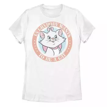 Футболка с рисунком Мари «Все хотят быть кошкой» Диснея The Aristocats Juniors Licensed Character