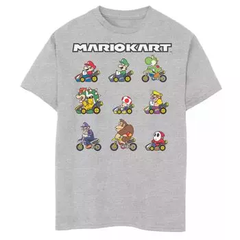Футболка с рисунком Mario Kart Lineup для мальчиков 8–20 лет Licensed Character