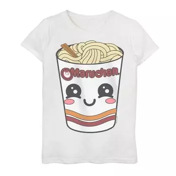Футболка с рисунком Maruchan Kawaii Cup для девочек 7–16 лет Licensed Character