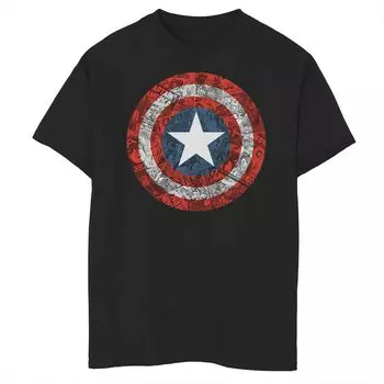 Футболка с рисунком «Marvel Avengers Faded Shield» для мальчиков 8–20 лет Licensed Character