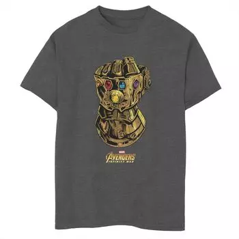 Футболка с рисунком «Marvel Avengers Infinity War Gauntlet Gems» для мальчиков 8–20 лет Licensed Character