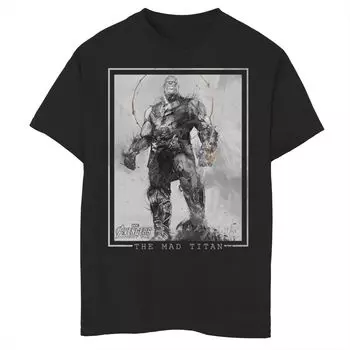 Футболка с рисунком Marvel Avengers Mad Titan Thanos для мальчиков 8–20 лет Licensed Character