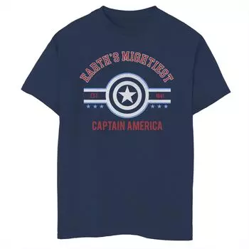 Футболка с рисунком Marvel Avengers Mighty Captain для мальчиков 8–20 лет Licensed Character