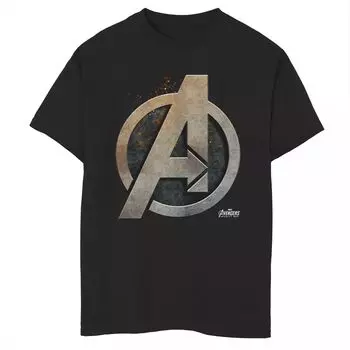 Футболка с рисунком Marvel Avengers Steel Shield для мальчиков 8–20 лет Licensed Character