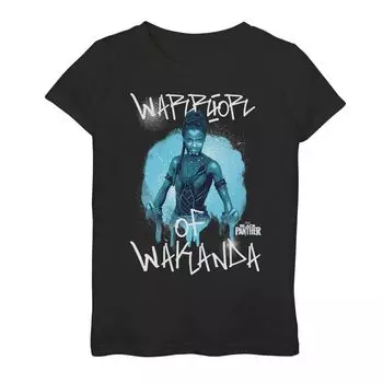 Футболка с рисунком Marvel Black Panther Warrior Of Wakanda для девочек 7–16 лет Marvel