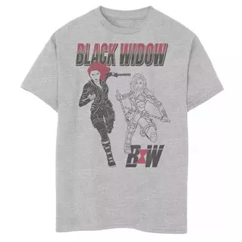 Футболка с рисунком Marvel Black Widow для мальчиков 8–20 лет Marvel