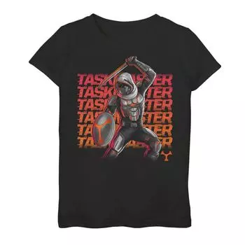 Футболка с рисунком Marvel Black Widow Taskmaster Stack для девочек 7–16 лет Marvel