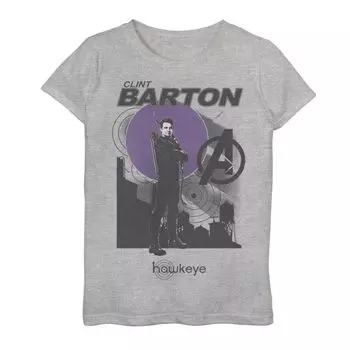 Футболка с рисунком «Marvel Hawkeye Clint Barton Avenger» для девочек 7–16 лет Marvel