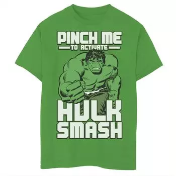 Футболка с рисунком Marvel Hulk Smash Pinch для мальчиков 8–20 лет Marvel