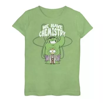 Футболка с рисунком Marvel Hulk «We Have Chemistry» для девочек 7–16 лет Marvel