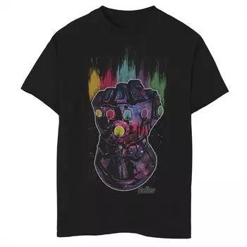 Футболка с рисунком «Marvel Infinity War Galaxy Paint Gauntlet» для мальчиков 8–20 лет Marvel