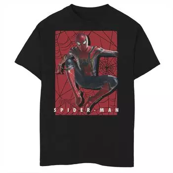 Футболка с рисунком Marvel Infinity War Spider-Man Web Jump для мальчиков 8–20 лет Marvel